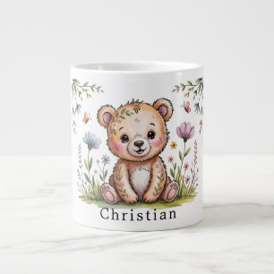 Blumenbär Wir können frühes Abwarten Baby Duschges Jumbo-Tasse