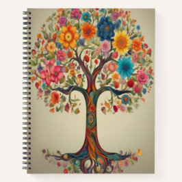 Blumenbaum - SpiralNotebook Notizbuch