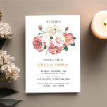 Blumenbäume und Rose 40. Geburtstagsfeier Einladung<br><div class="desc">Diese Party Einladung aus dem 40. Jubiläum wurde für die Abstimmung mit unserer Peony Rose Collection konzipiert und bietet wunderschöne Rose- und Peony-Bouquets mit klassischem Text. Die lebhaften Farben der Rose auf schwarzem Hintergrund machen das Auge eindrucksvoll und einzigartig. Für eine erweiterte Anpassung dieses Designs, z.B. das Ändern des Layouts,...</div>
