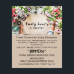 Blumenbearbeitung, Floristrische Werbung Flyer<br><div class="desc">Floral Wrapping,  Floristry Advertising Flyer von The Business Card Store.</div>