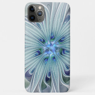 Blumenbeauty Abstrakt Moderne Blaue Pastell Blume Case-Mate iPhone Hülle