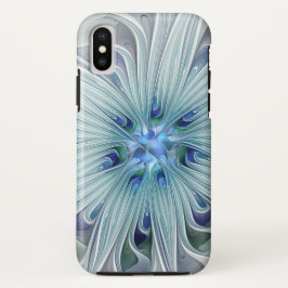 Blumenbeauty Abstrakt Moderne Blaue Pastell Blume Case-Mate iPhone Hülle