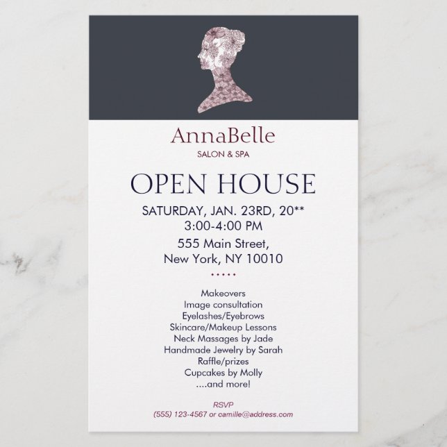 Blumenbeauty Girl Salon & Wellness-Center Flyer (Vorne)