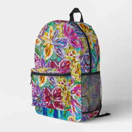Blumenbecher Bedruckter Rucksack