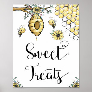 Blumenbeehive Honey Sweet Bee Sweet Leckereien Poster