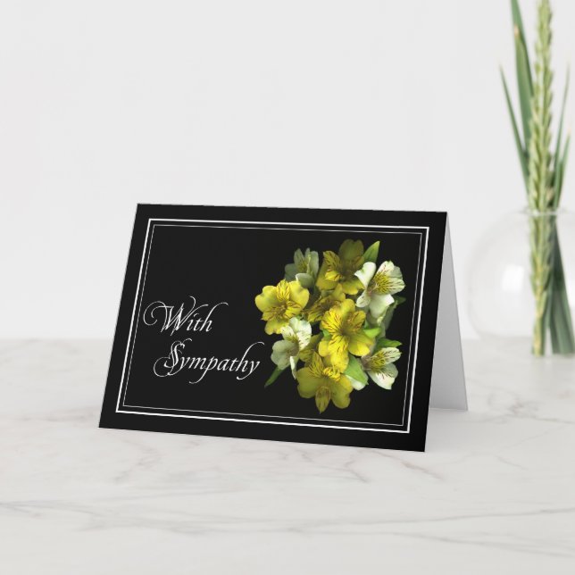 BlumenBeileids-/Beileid-Karte - besonders Karte (Vorderseite)