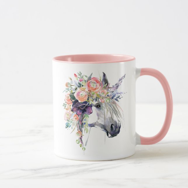 Blumenbekleidung Tasse (Rechts)