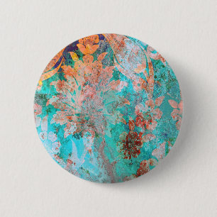 Blumenbemalung Button