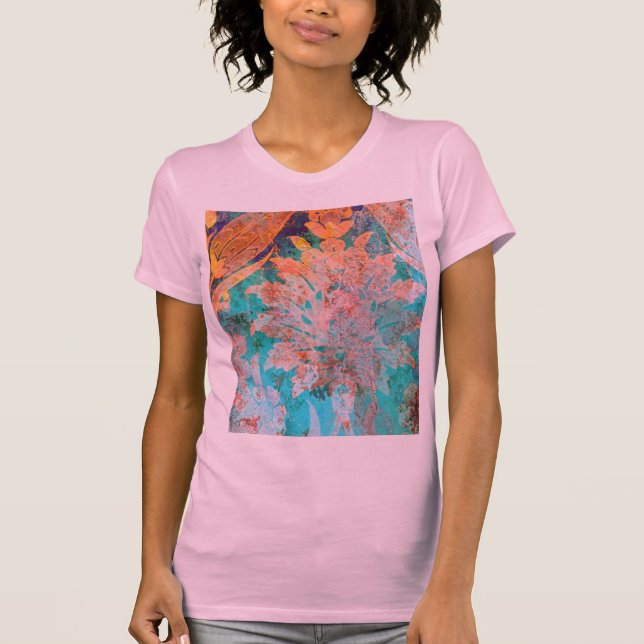Blumenbemalung T-Shirt (Vorderseite)