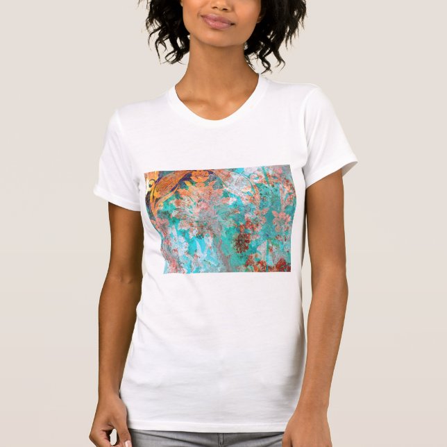Blumenbemalung T-Shirt (Vorderseite)
