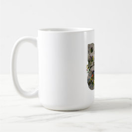 Blumenbeton-Wildblume-Typografie-Psychische Gesund Kaffeetasse