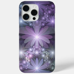 Blumenbett-Trendige glänzende abstrakte Fraktalkun Case-Mate iPhone Hülle