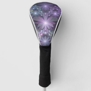 Blumenbett-Trendige glänzende abstrakte Fraktalkun Golf Headcover