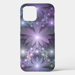 Blumenbett-Trendy-glänzende-abstracte-Fraktal-Kuns Case-Mate iPhone Hülle