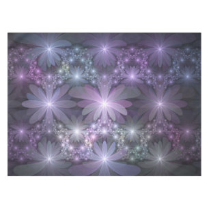 Blumenbett-Trendy-glänzende-abstracte-Fraktal-Kuns Tischdecke