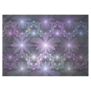Blumenbett-Trendy-glänzende-abstracte-Fraktal-Kuns Tischdecke
