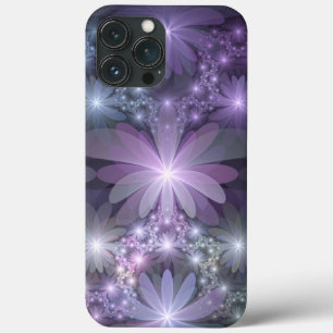 Blumenbett-Trendy-glänzende-abstrakte-Fraktal-Kuns Case-Mate iPhone Hülle
