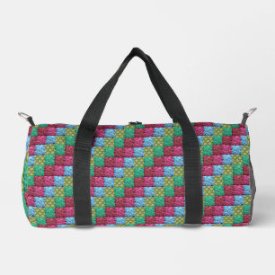 Blumenbettdecken-Design Duffle Bag