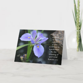 Blumenbeweis mit Schriftzeichen von Römern (leer) Karte