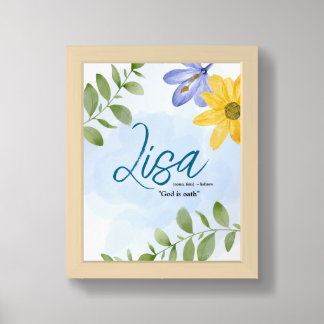 Blumenbezeichnung: Blumenplakat Poster