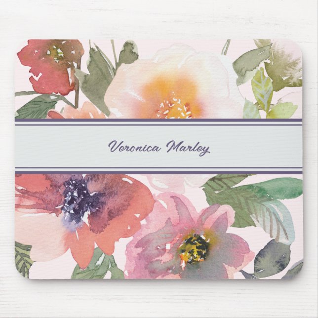 Blumenbezeichnung Mousepad Template (Vorne)