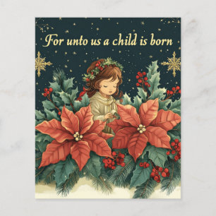Blumenbibel Verse Weihnachts-Kinderkrippe Papier