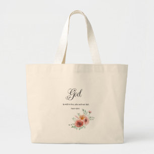 Blumenbibelverse Jumbo Stoffbeutel