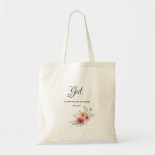 Blumenbibelverse Tragetasche