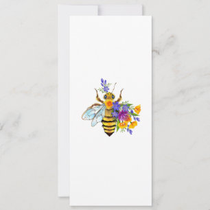 Blumenbiene mit Wildpflanzen Save The Date