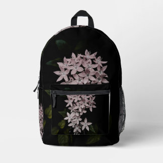 Blumenbild auf Rucksack
