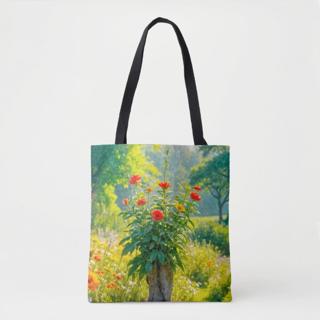 Blumenbild Nr. 1, Blumenreihe, Tragetasche Tasche (Vorderseite)