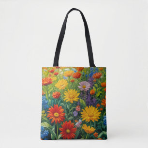 Blumenbild Nr. 21, Blumenreihe, Tragetasche Tasche