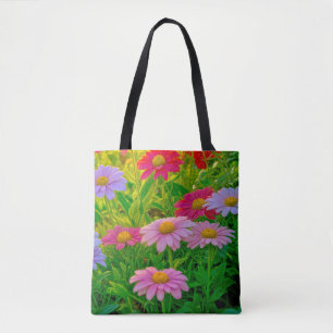 Blumenbild Nr. 8, Blumenreihe, Tragetasche Tasche