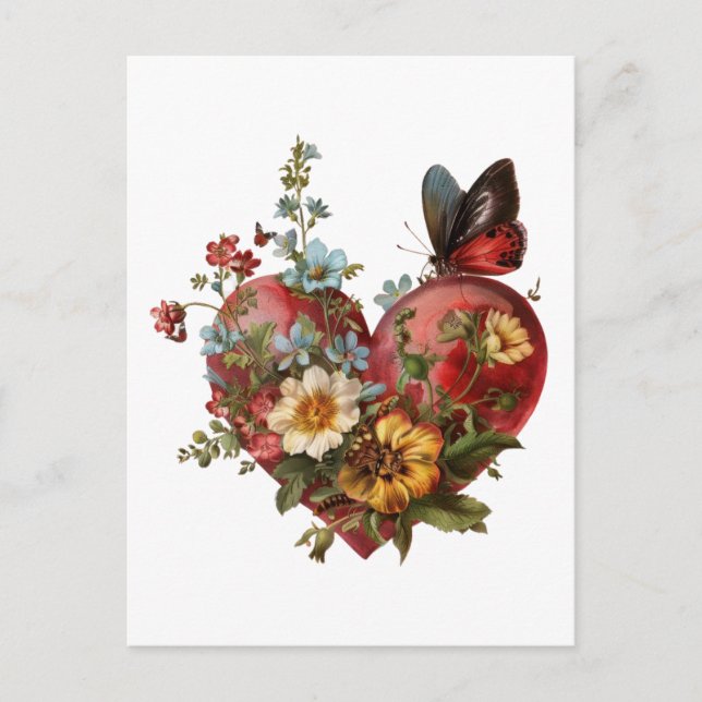 Blumenbild Postkarte (Vorderseite)