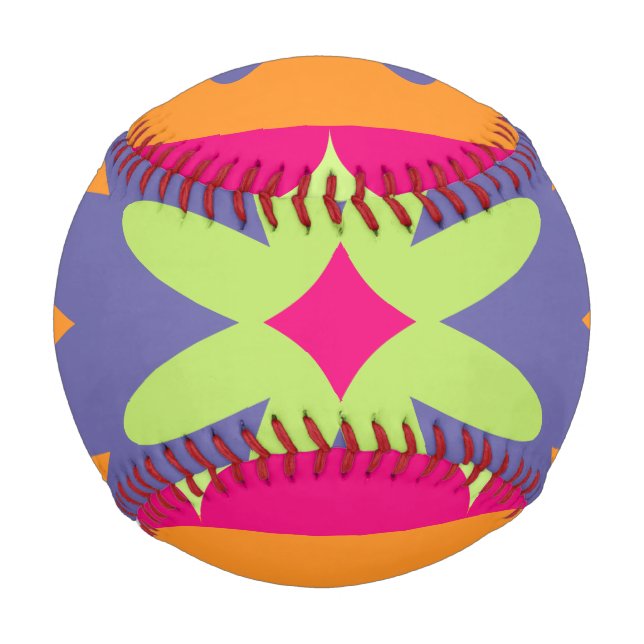 Blumenbilder in orangen und rosa baseball (Vorderseite)