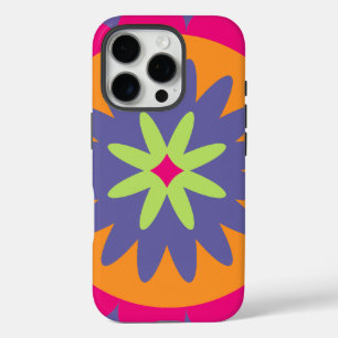 Blumenbilder in orangen und rosa iPhone 16 pro hülle