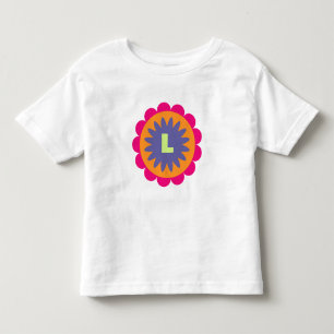 Blumenbilder in orangen und rosa kleinkind t-shirt