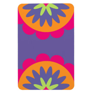 Blumenbilder in orangen und rosa magnet