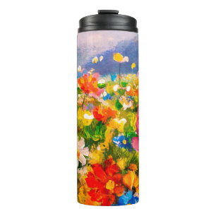 Blumenbilder monet malerei claude impressionismus thermosbecher