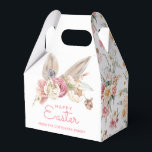 Blumenblasen | Happy Oaster Favor Box Geschenkschachtel<br><div class="desc">In dieser Ostergeschenkbox können sich die sonnigen Ohren aus einem Frühlingsbukett mit den Worten "Happy Oaster" in Rosa herausgucken lassen. Sie können mit einem Namen personalisieren. Die Seiten haben ein koordinierendes Blumenmuster.</div>