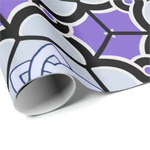 Blumenblatt-Stern-Webart Geschenkpapier