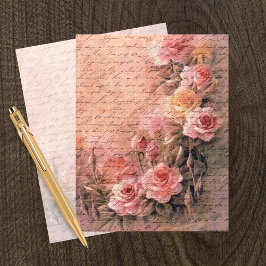Blumenblätter Rose Handschriftenpapier