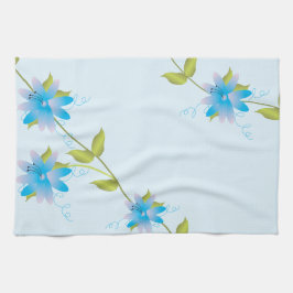 Blumenblauer Handtuch