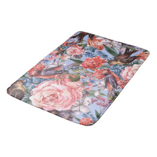 Blumenblauer Hintergrund Rose Hyacinth Wilde Blume Badematte