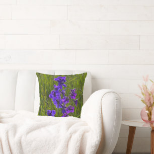 Blumenblauer Larkspur Blume Kissen