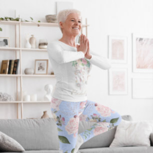 Blumenblauer Periwinkle Hübsch Active Leggings