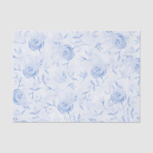 Blumenblauer Rose Elegante Damask Entdeckungsreise Seidenpapier