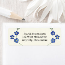 Blumenblauer Vergiss mich Nots Aquarellfarben-Blum