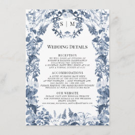 Blumenblauer Wildblume Blaue Frühlingsdetails Begleitkarte