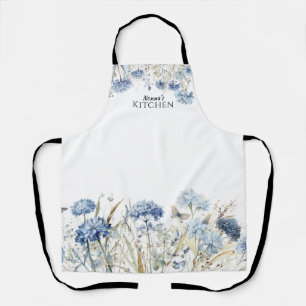 Blumenblauer Wildblumen Personalisiert Schürze